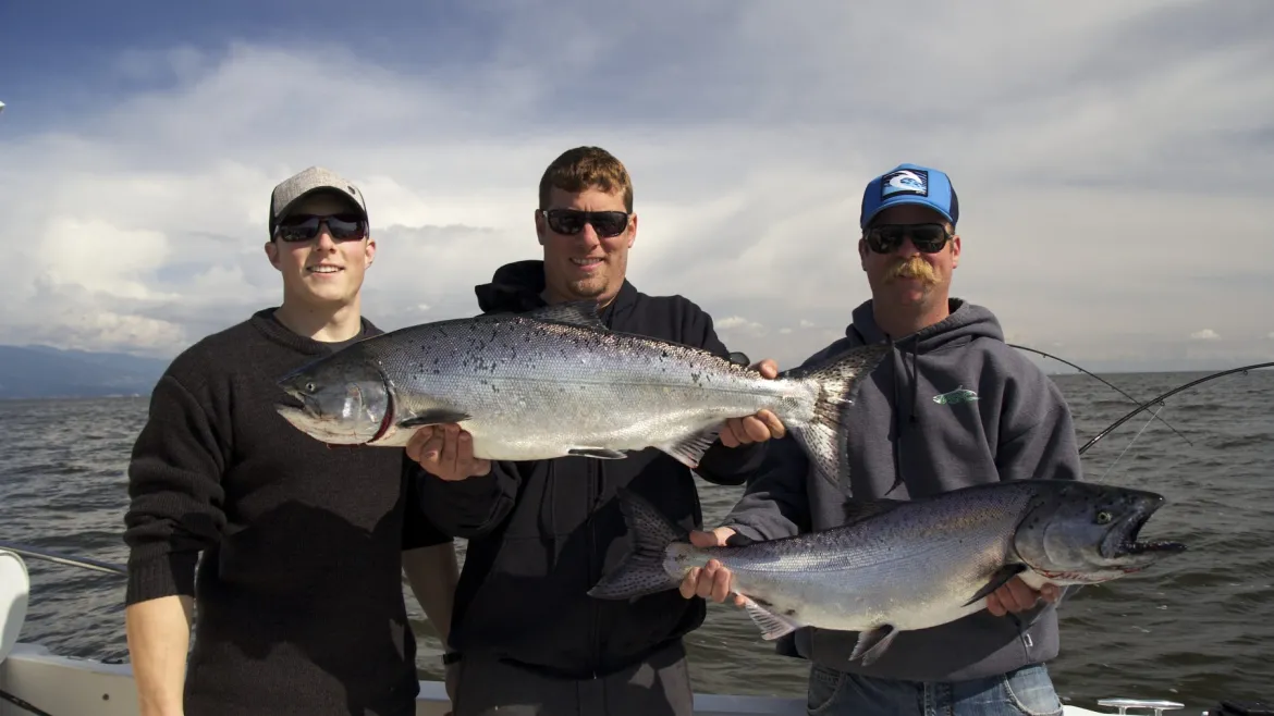 Spring salmon fishing in Vancouver